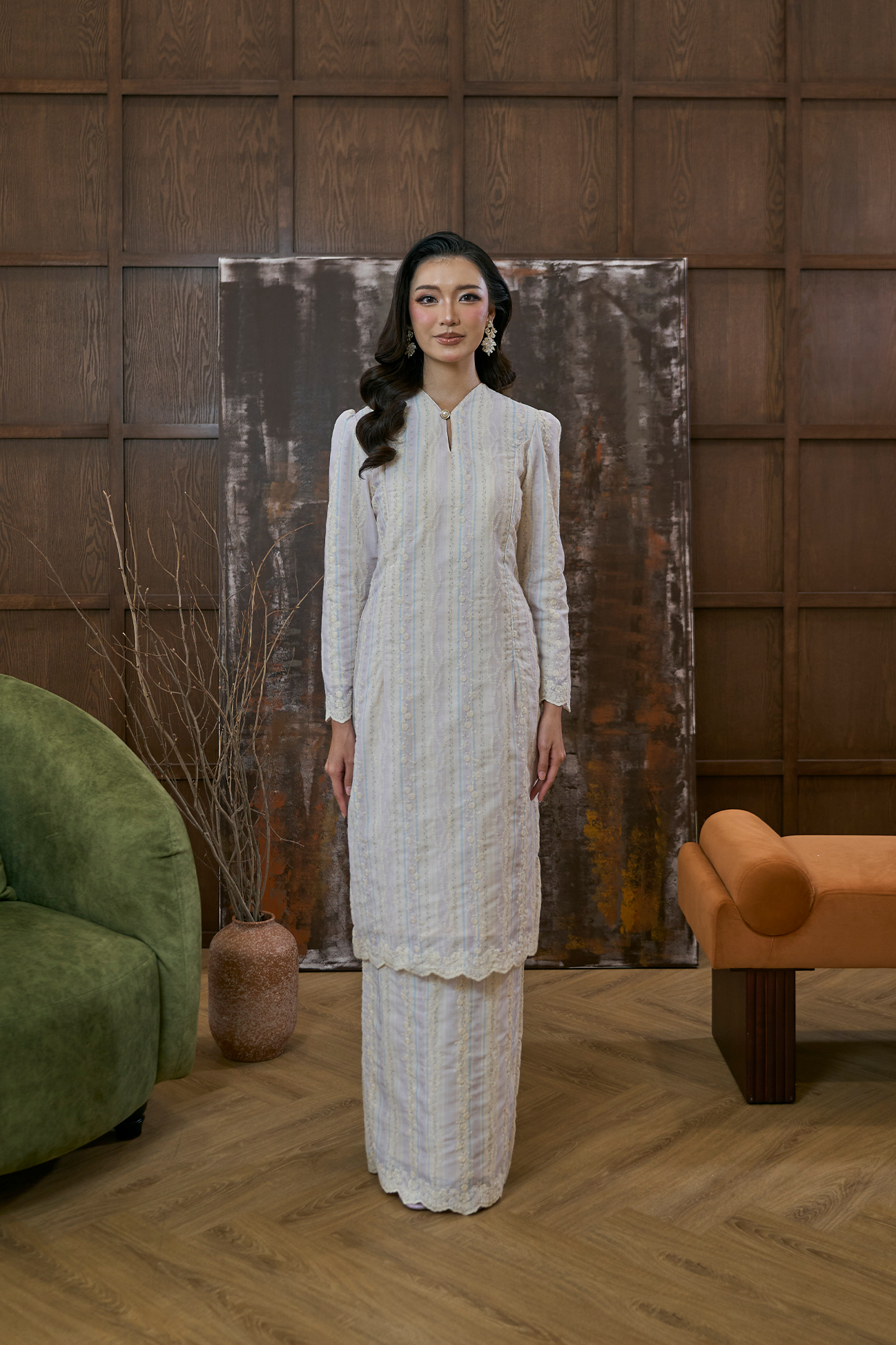 Ayana Kurung Modern in Soft Purple