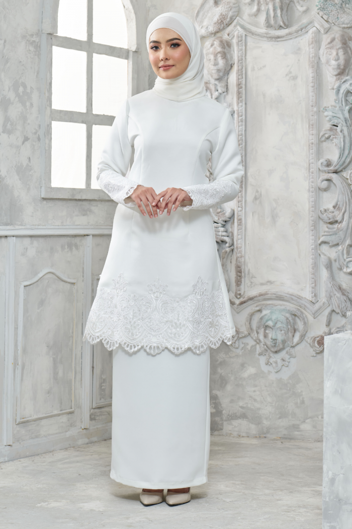 baju kurung off shoulder