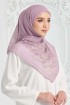 Aster Printed Square - Mauve Pink