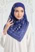Chysan Printed Square - Royal Blue