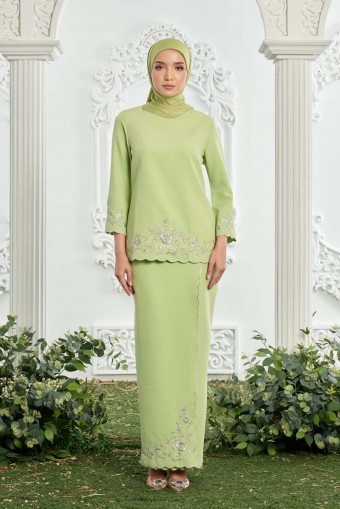 Paige Kurung in Apple Green