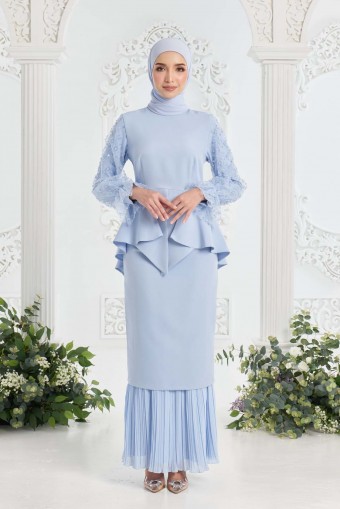 Evelina Kurung Baby Blue