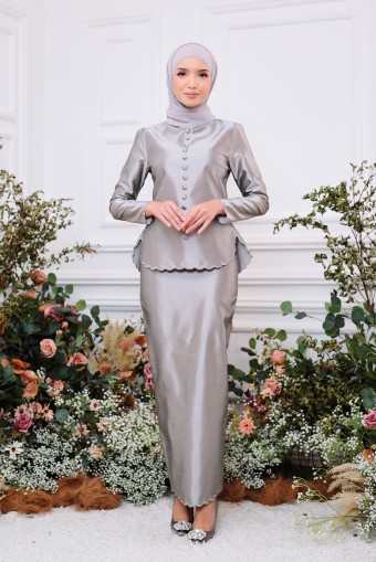 Cynthia Kurung in Gray