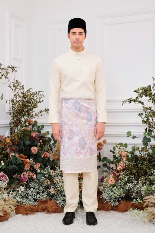 Aiden Baju Melayu in Light Yellow