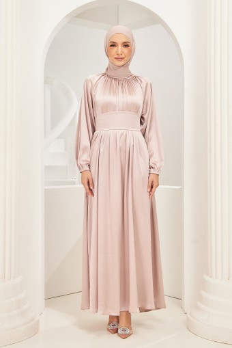 Vasia Abaya Dress in Purple Blush