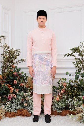 Aiden Baju Melayu in Peach