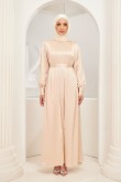 Iliana Abaya Dress in Champagne