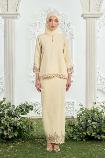 Leona Kurung in Light Yellow