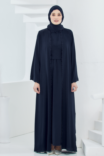 Nadeera Abaya in Navy Blue