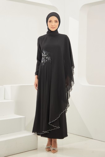 Calafea Abaya Dress in Black