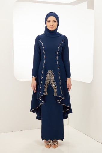 Caroline Kebarung in Navy Blue