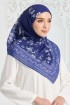 Chysan Printed Square - Royal Blue