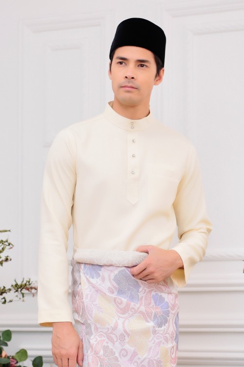 Aiden Baju Melayu in Light Yellow