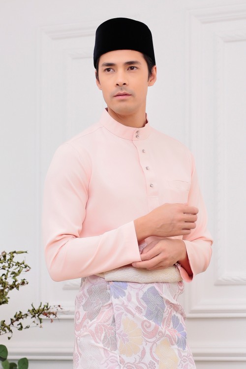 Aiden Baju Melayu in Peach