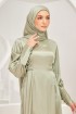 Rhea Abaya Dress in Sage Green