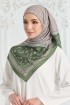 Torenia Printed Square - Pickle Green