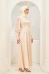 Rhea Abaya Dress in Nude