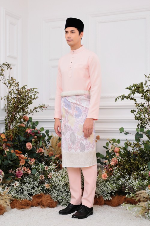 Aiden Baju Melayu in Peach