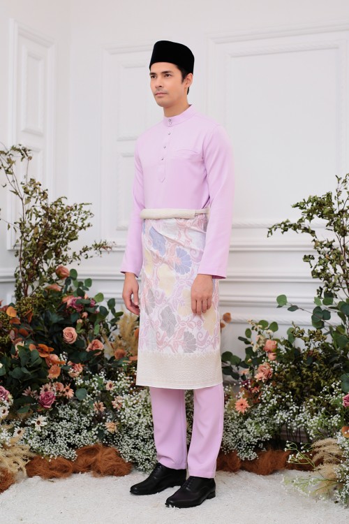 Aiden Baju Melayu in Soft Lilac