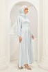 Vasia Abaya Dress in Icy Blue