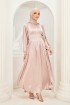 Vasia Abaya Dress in Purple Blush