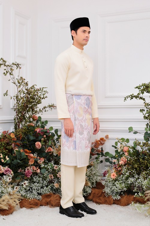 Aiden Baju Melayu in Light Yellow