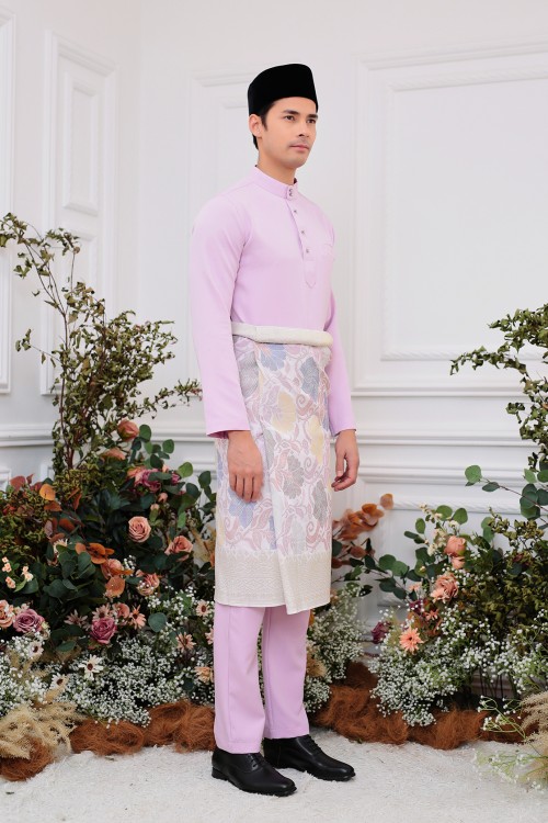 Aiden Baju Melayu in Soft Lilac