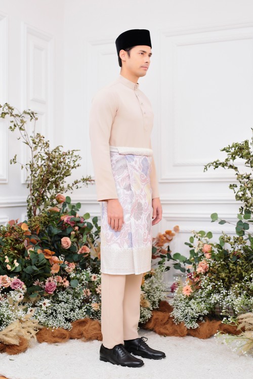 Aiden Baju Melayu in Champagne