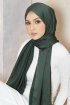 Luxe Satin Shawl - Emerald Green