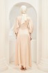 Rhea Abaya Dress in Nude