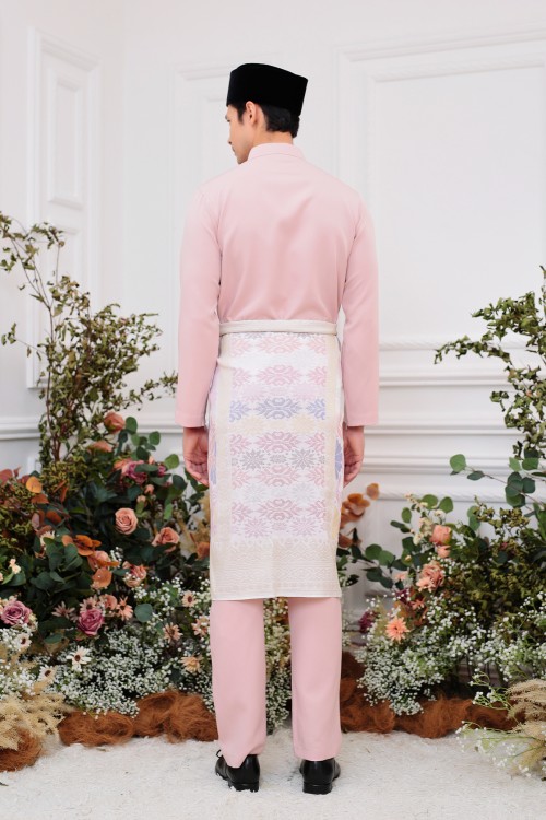 Aiden Baju Melayu in Dusty Pink