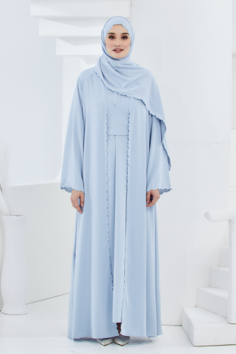 Nadeera Abaya in Powder Blue