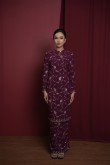 Diana Kurung in Burgundy