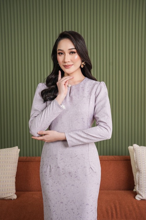 Melur Kurung in Lilac