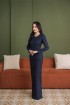 Melur Kurung in Navy Blue