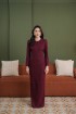 Melur Kurung in Burgundy