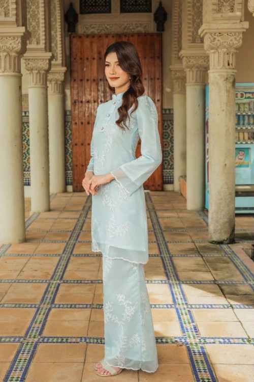 Melissa Kurung in Baby Blue