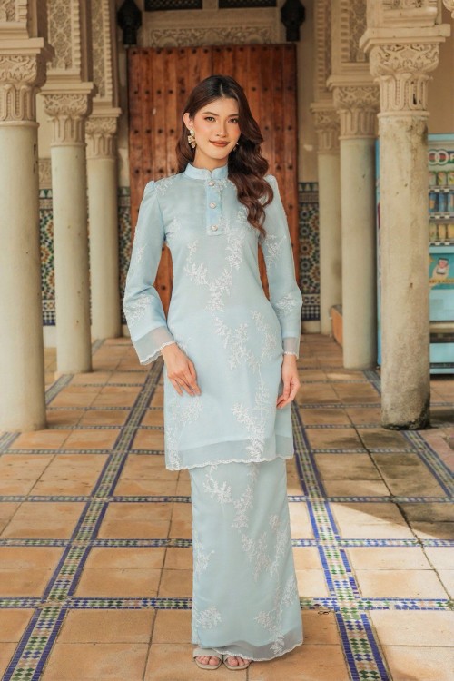 Melissa Kurung in Baby Blue