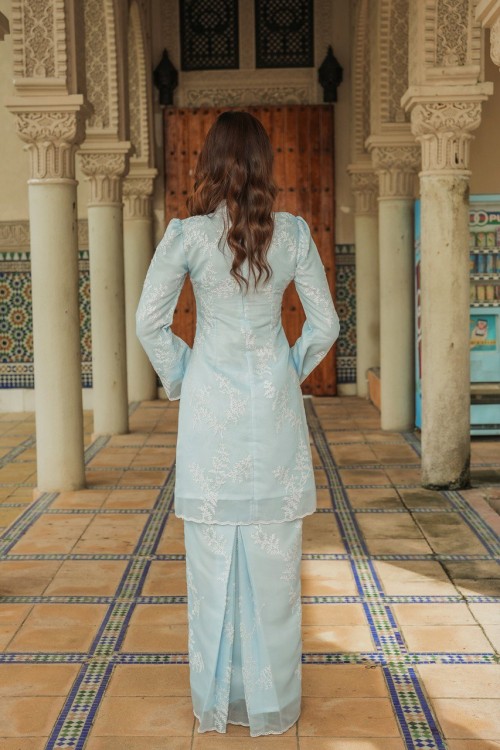 Melissa Kurung in Baby Blue