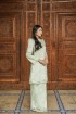Qaira Kurung in Apple Green
