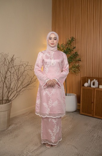 Sally Kurung in Dusty Pink