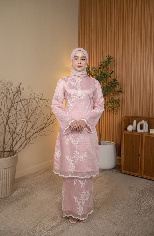 Sally Kurung in Dusty Pink