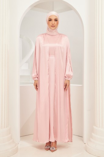 Ophelia Abaya Dress in Rose Pink