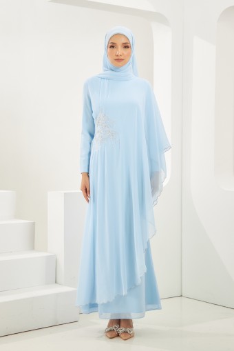 Calafea Abaya Dress in Baby Blue