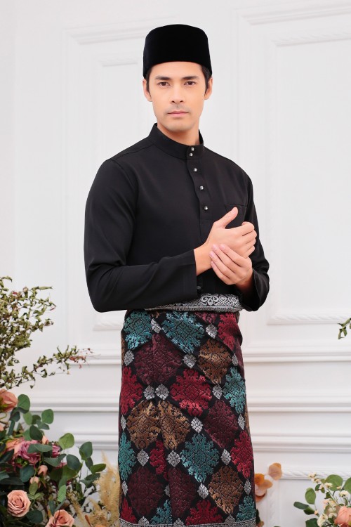Aiden Baju Melayu in Black