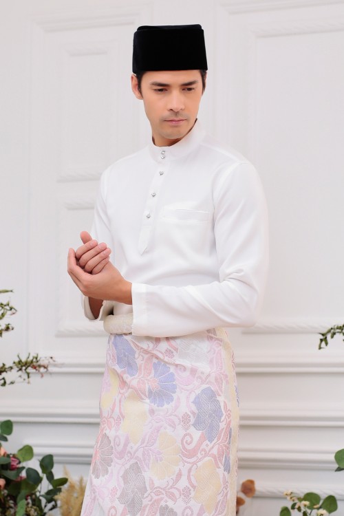 Aiden Baju Melayu in Off White