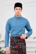 Aiden Baju Melayu in Stone Blue