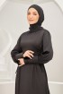 Rhea Abaya Dress in Black