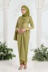 Callista Dress in Olive Green
