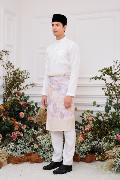 Aiden Baju Melayu in Off White